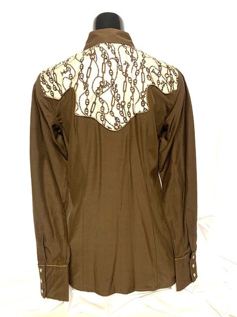 Camicia donna 10. Viscosa manica lunga. Stile vintage. - Westline Country