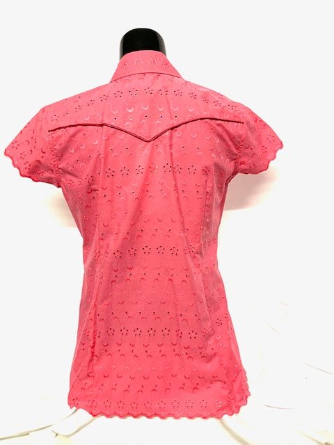 Camicia donna 16. Pizzo sangallo. Mezza Manica. - Westline Country