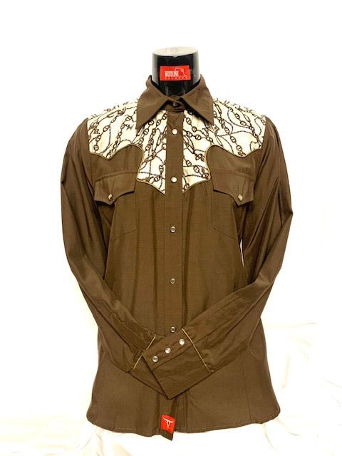 Camicia donna 10. Viscosa manica lunga. Stile vintage. - Westline Country