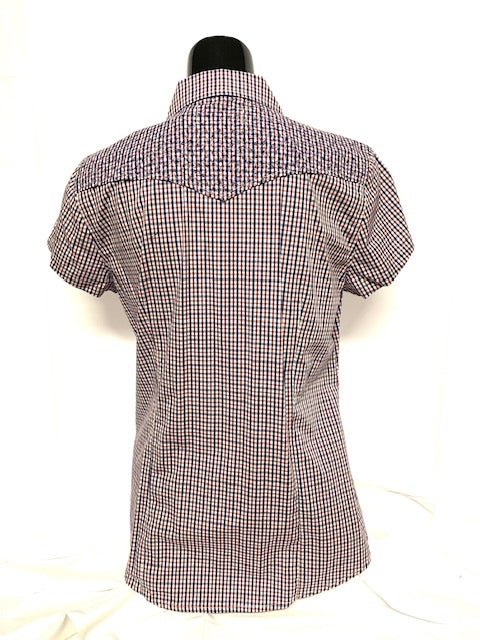 Camicia donna 3 . Cotone mezza manica. - Westline Country